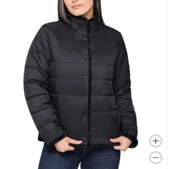 🎈SALE Nicole Miller Reversible Jacket Black Choose Size NWT - Picture 3 of 9